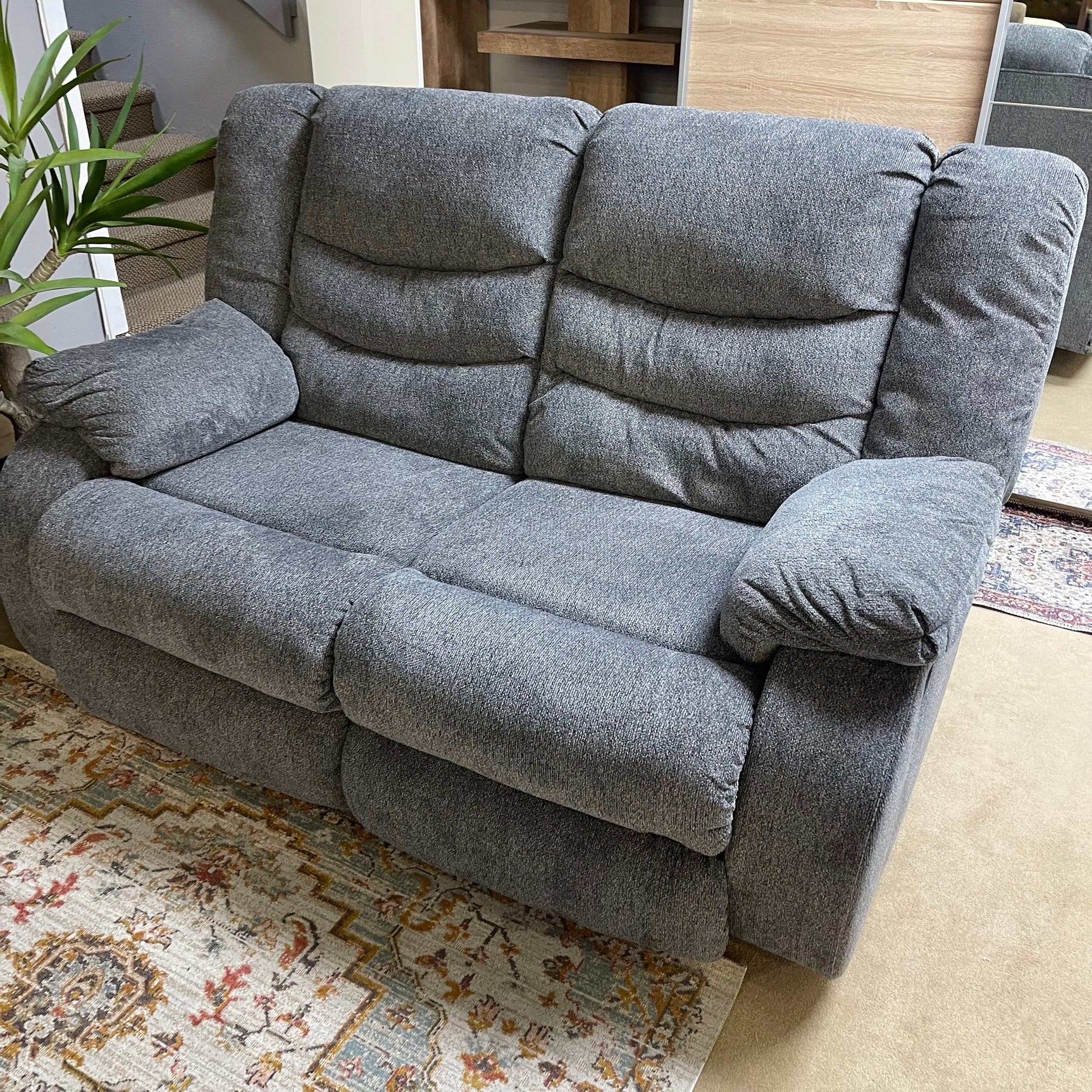 Tulen Gray Manual Reclining Sofa & Loveseat - Ornate Home
