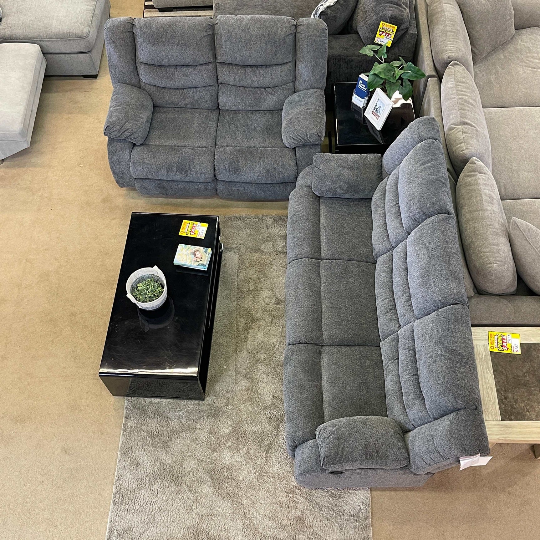 Tulen Gray Manual Reclining Sofa & Loveseat - Ornate Home