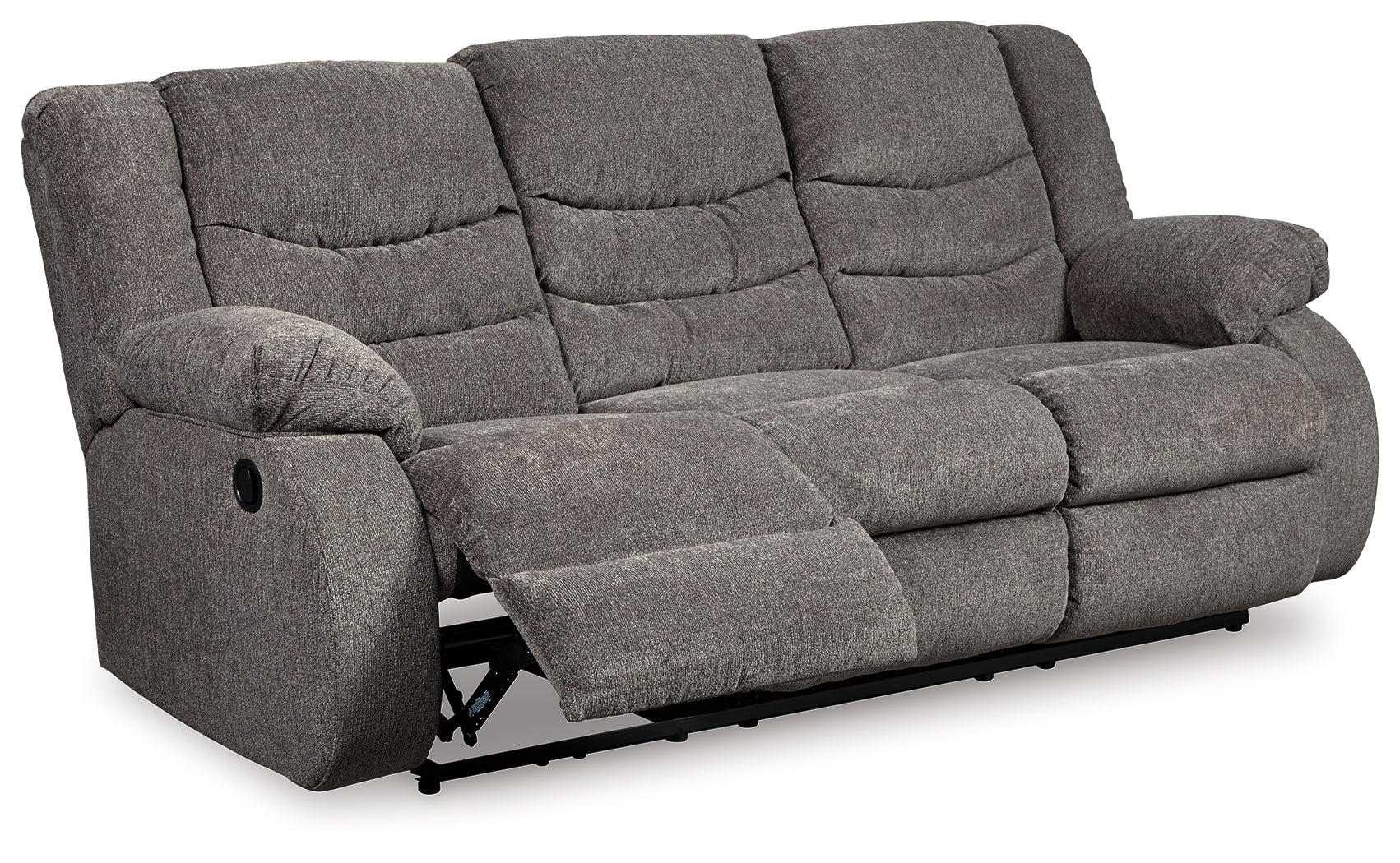 Tulen Gray Manual Reclining Sofa - Ornate Home