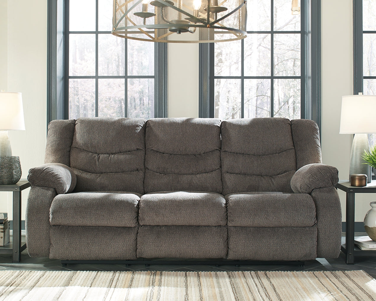 Tulen Gray Reclining Sofa and Recliner (Online Special Price) - Ornate Home