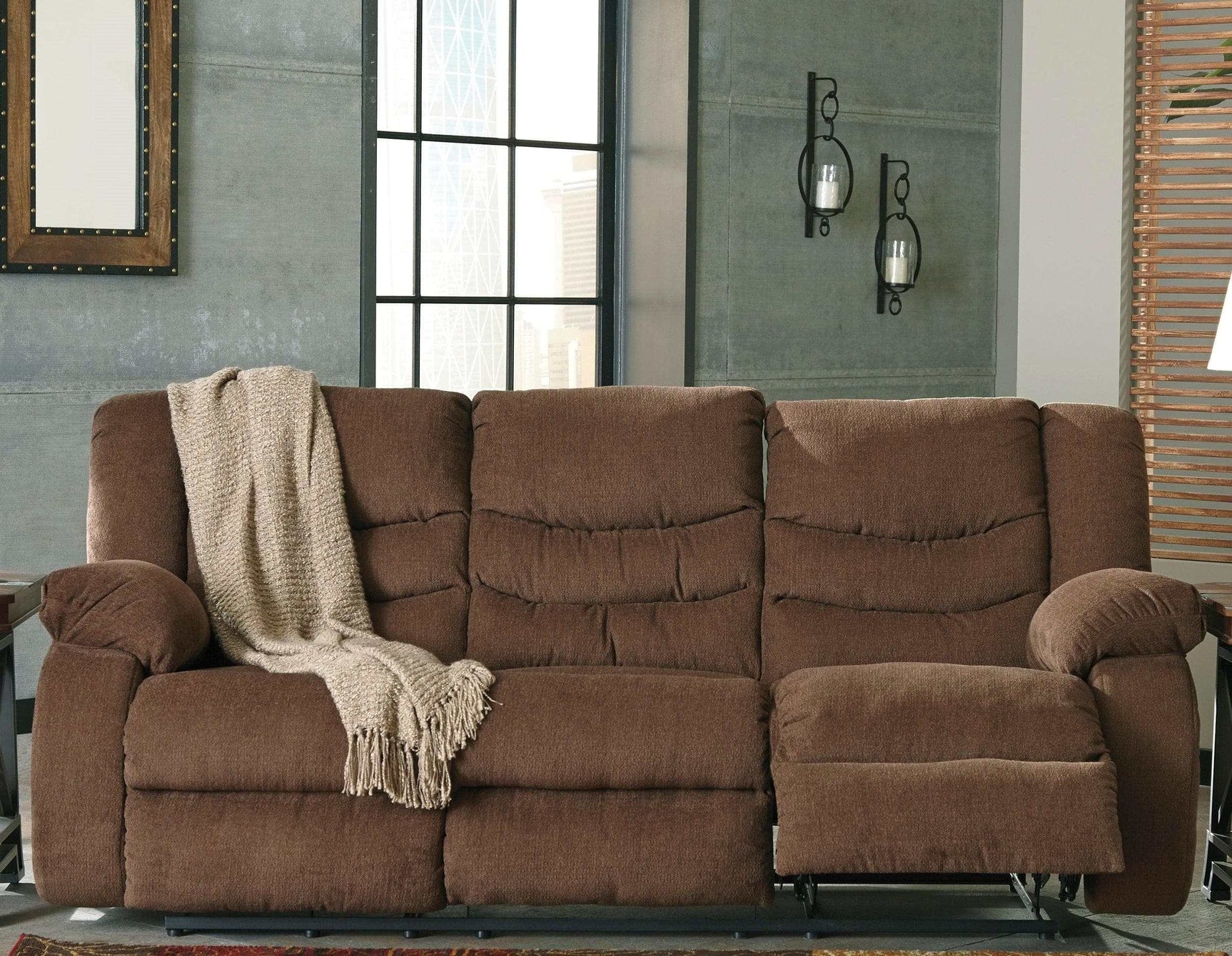 Tulen Manual Reclining Sofa (Online Special Price) - Ornate Home