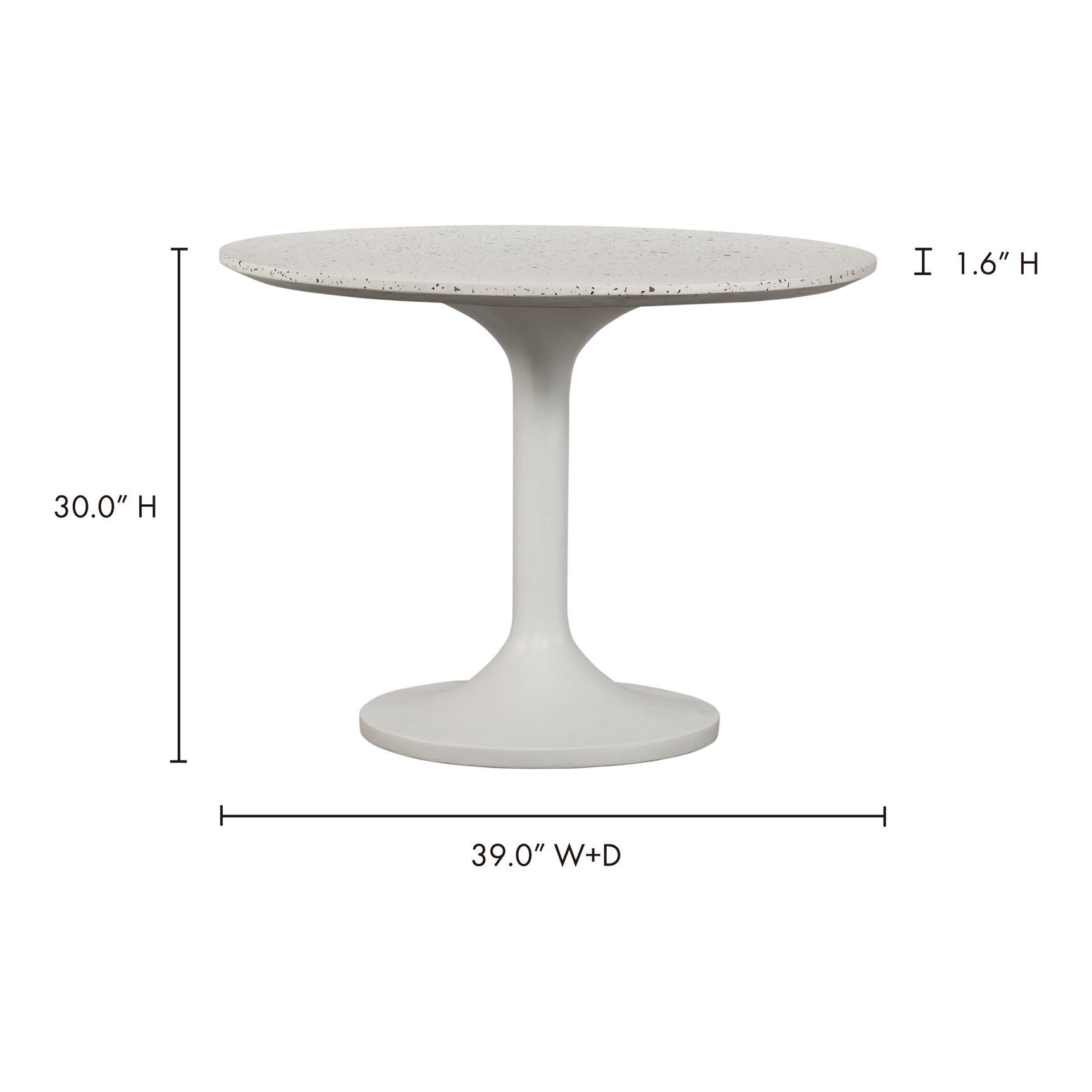 Tuli Light Grey Café Table - Ornate Home