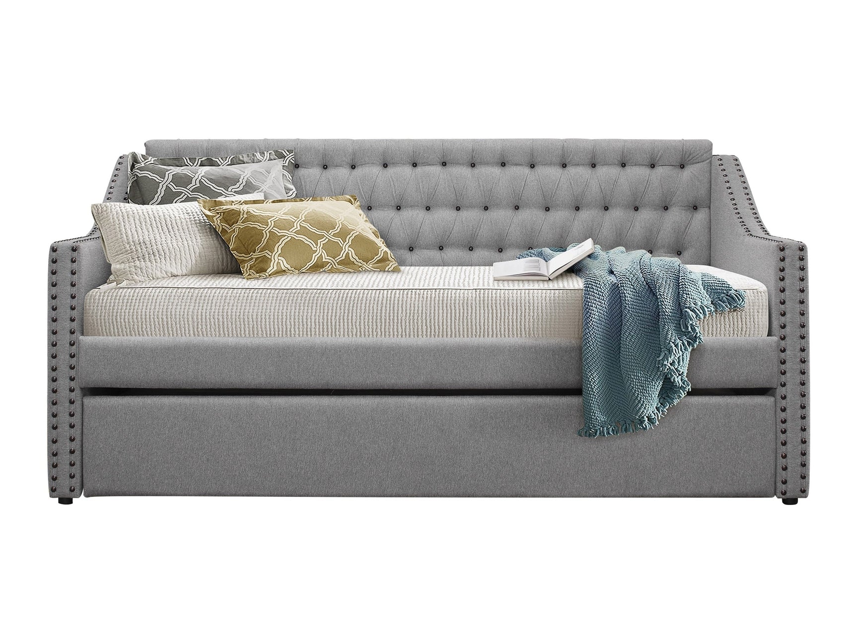 Tulney Gray Daybed with Trundle - Ornate Home