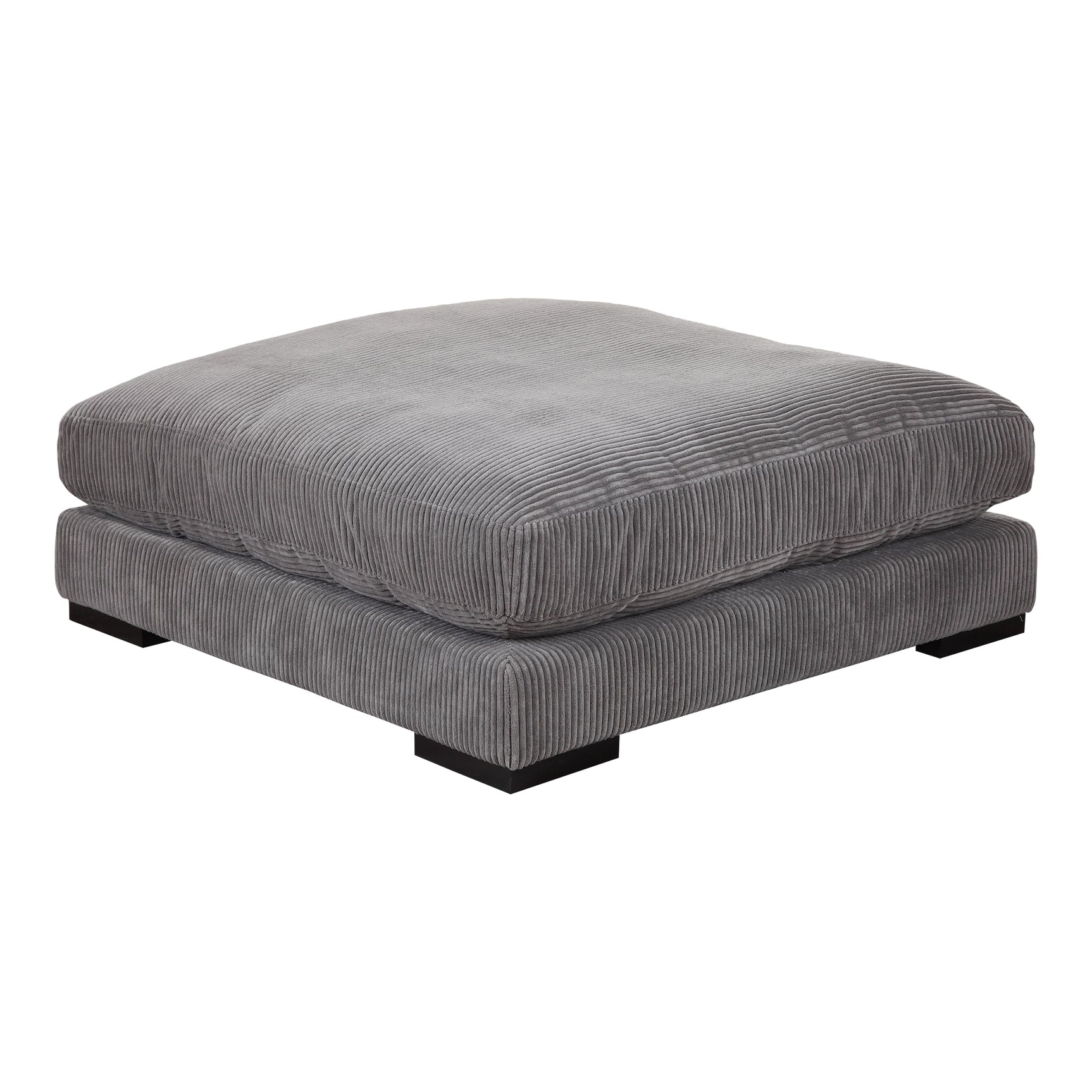 Tumble Grey Ottoman - Ornate Home