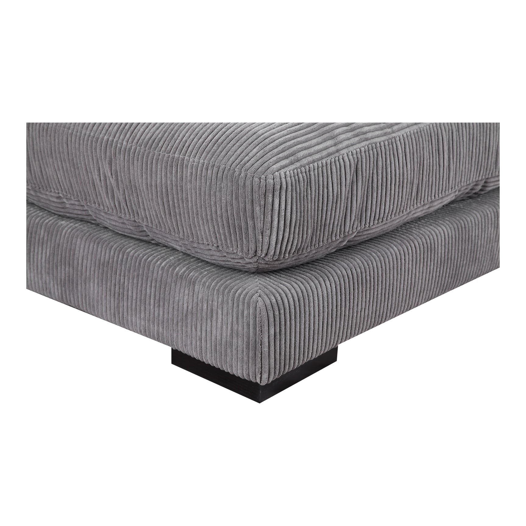 Tumble Grey Ottoman - Ornate Home
