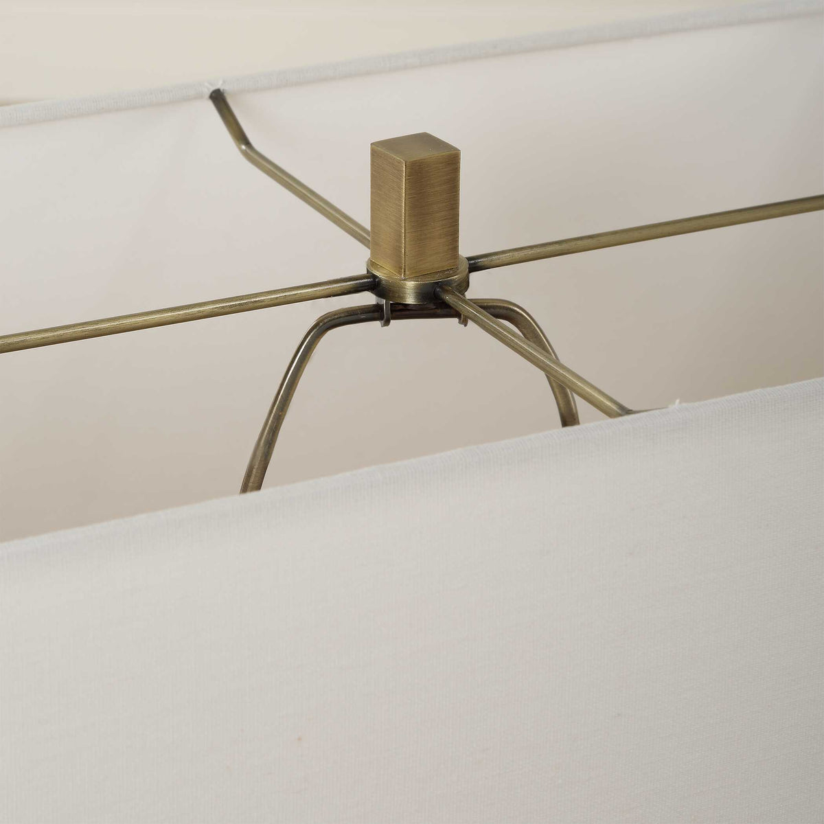Turning Point Brass/Brown Travertine Table Lamp - Ornate Home
