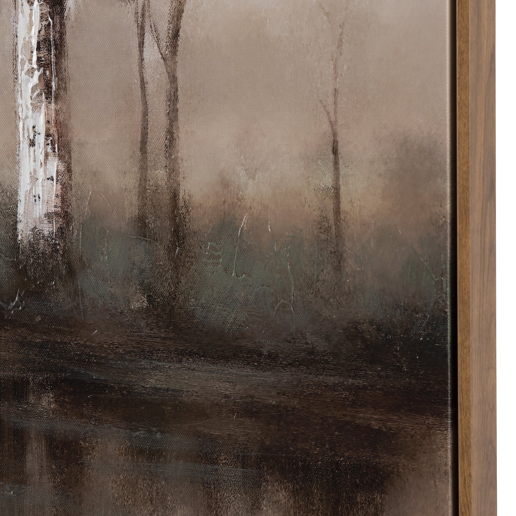 Turquoise Creek Blue/Brown Canvas