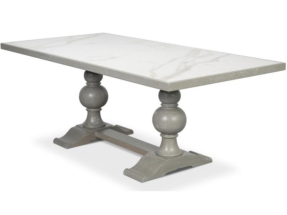 Tuscan Atelier Grey Dining Table - Ornate Home