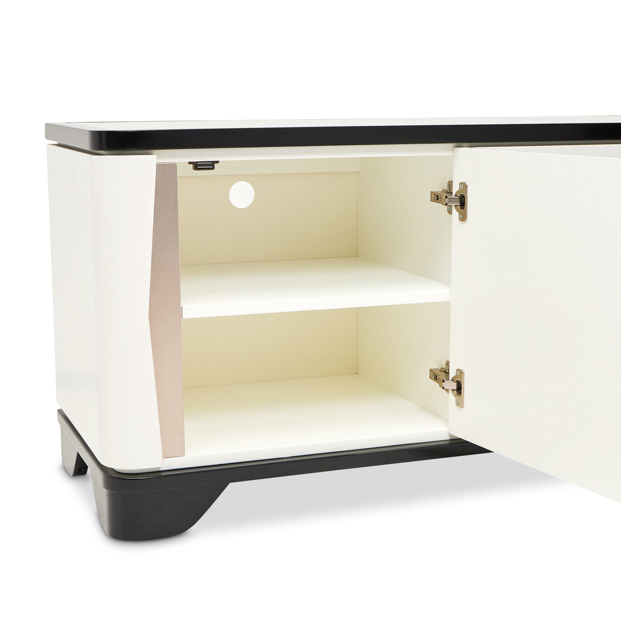 Tuxedo Black Media Cabinet - Ornate Home