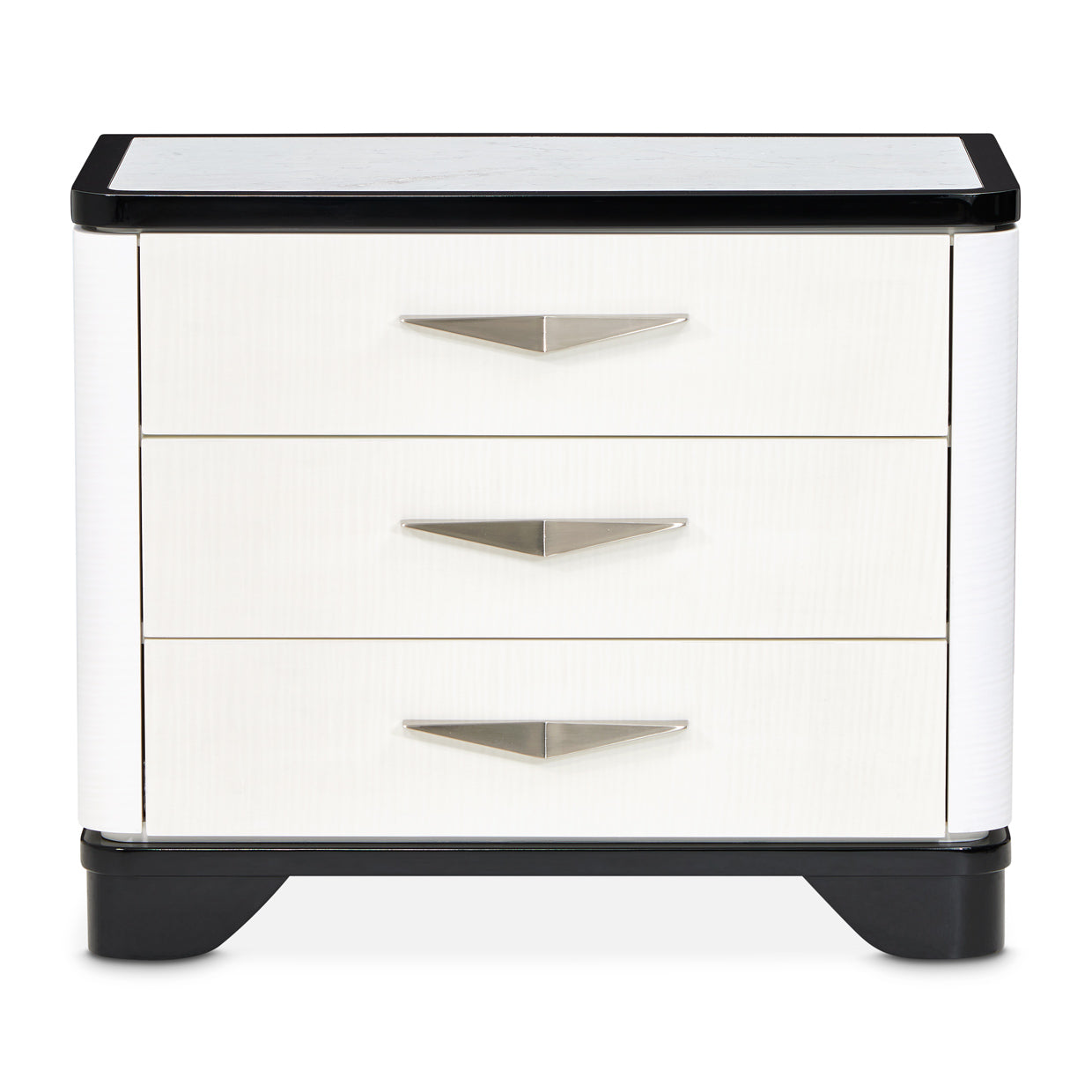 Tuxedo Black Nightstand - Ornate Home