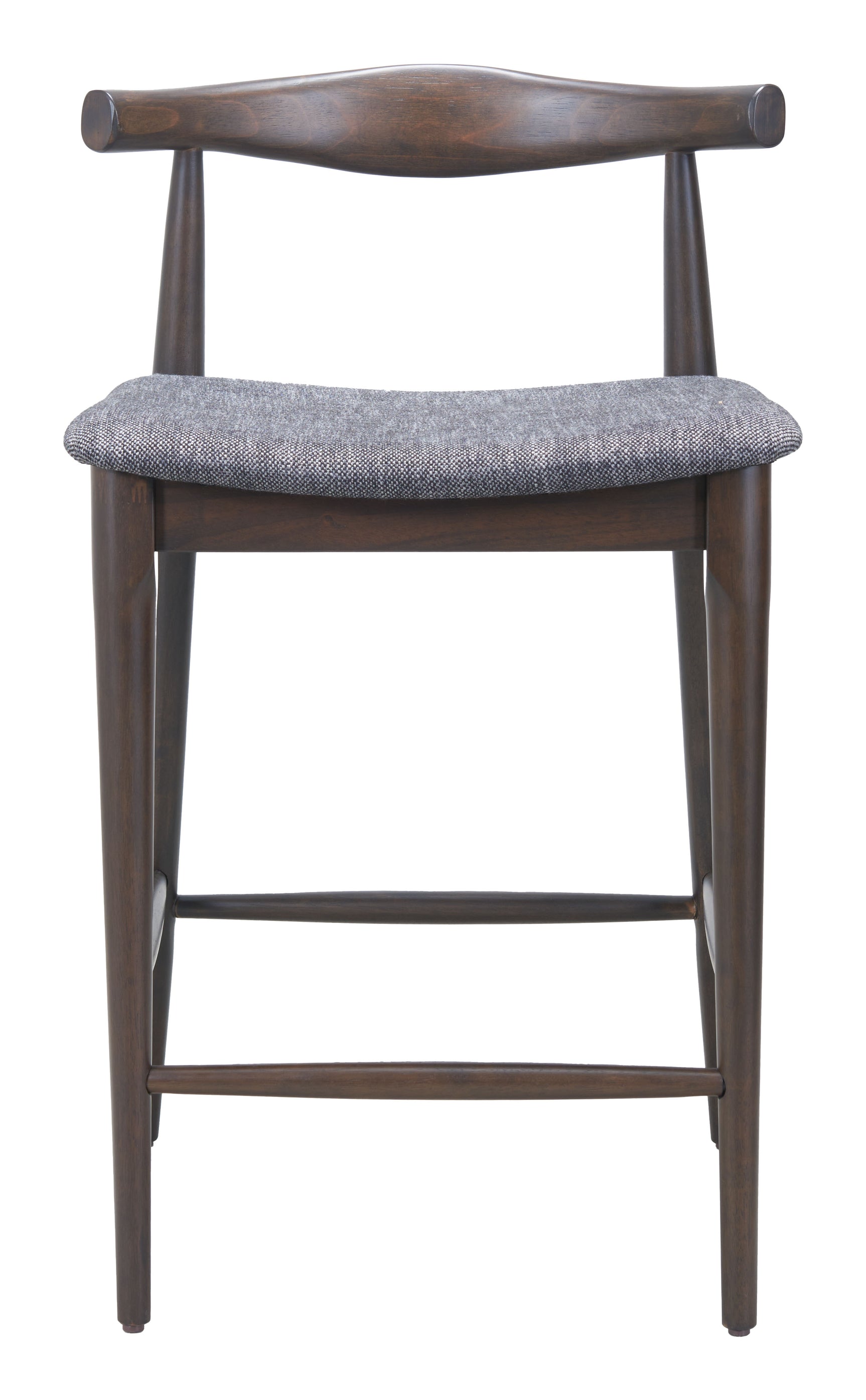 Tuzka Gray & Espresso Counter Stool (Set of 2) - Ornate Home