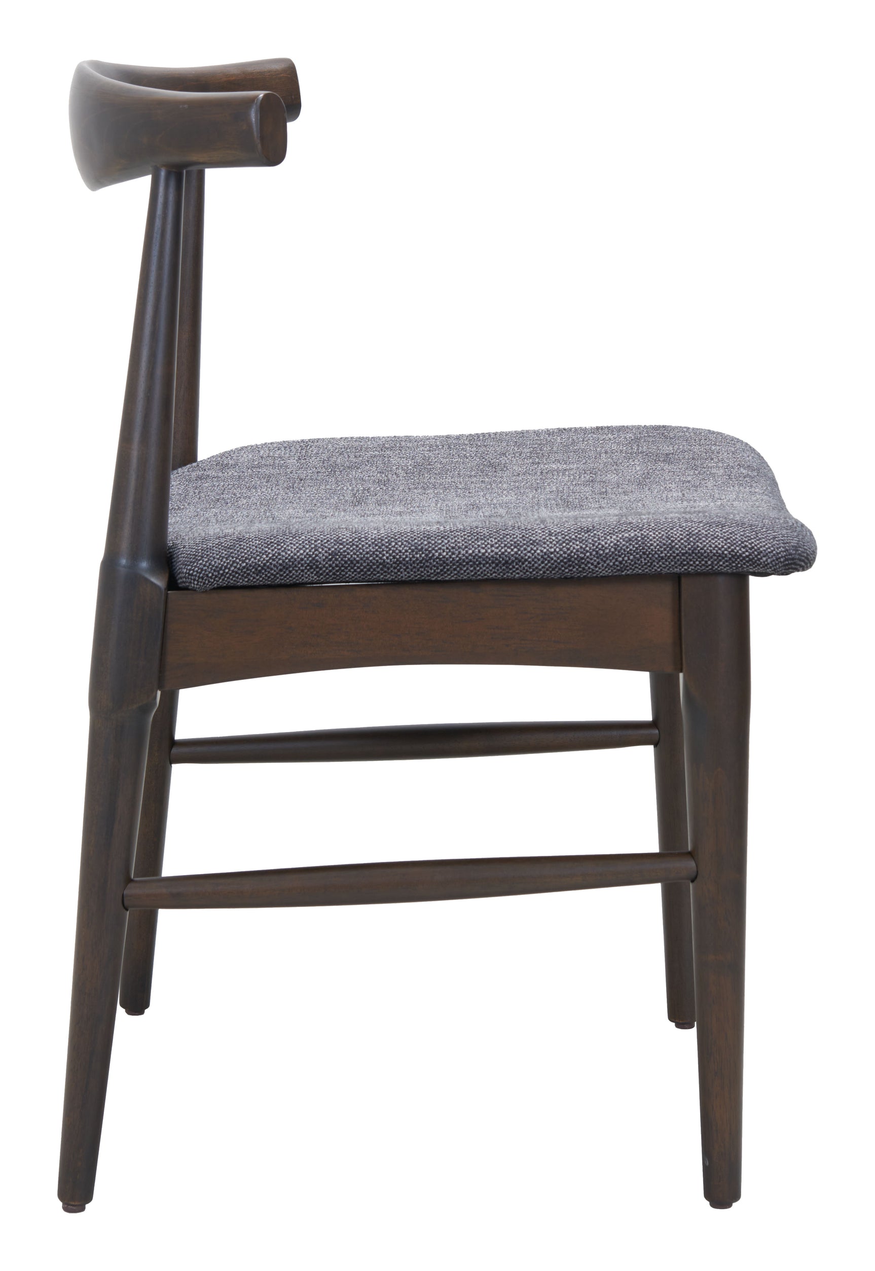 Tuzka Gray & Espresso Dining Chair (Set of 2) - Ornate Home