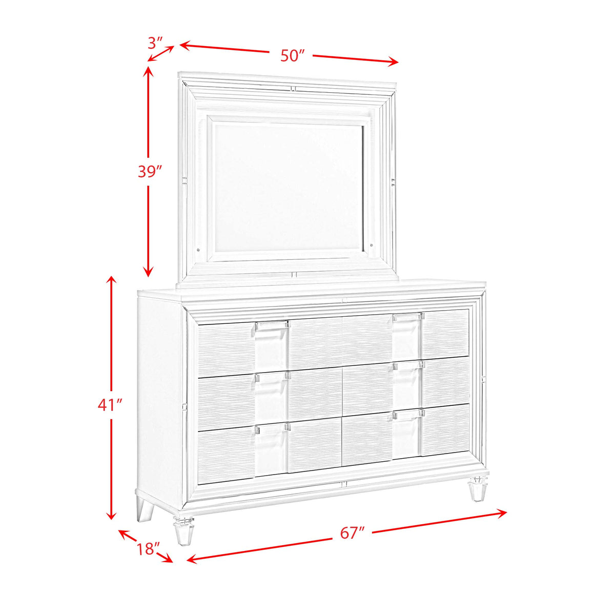 Twenty Nine White 4-Piece Queen Storage Bedroom Set - Ornate Home