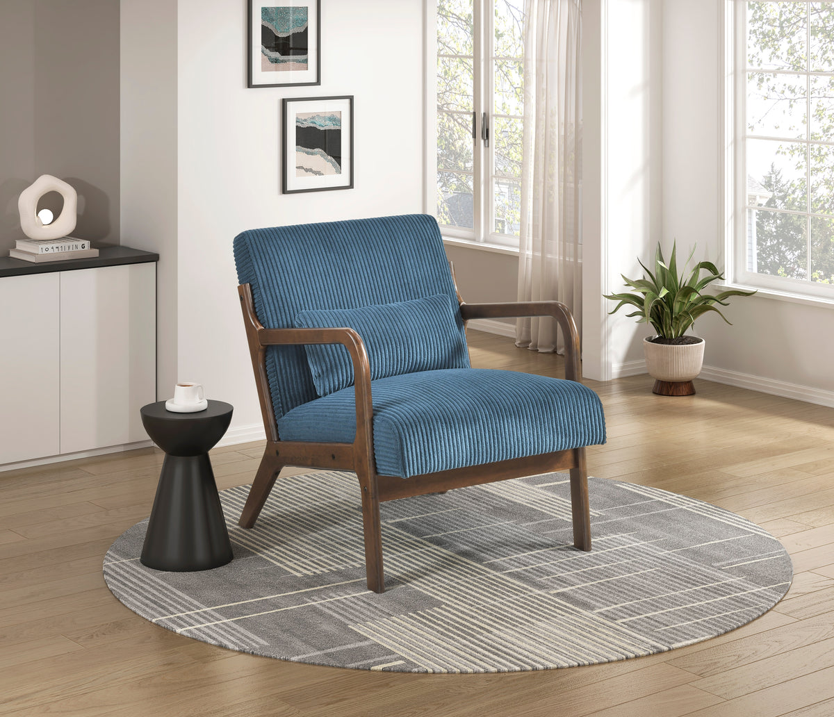 Twill Green Accent Chair - Ornate Home