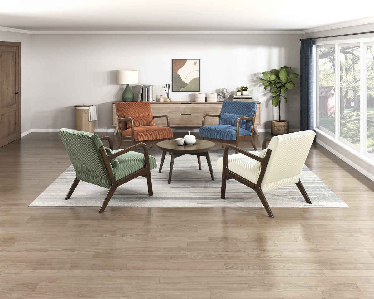 Twill Green Accent Chair - Ornate Home