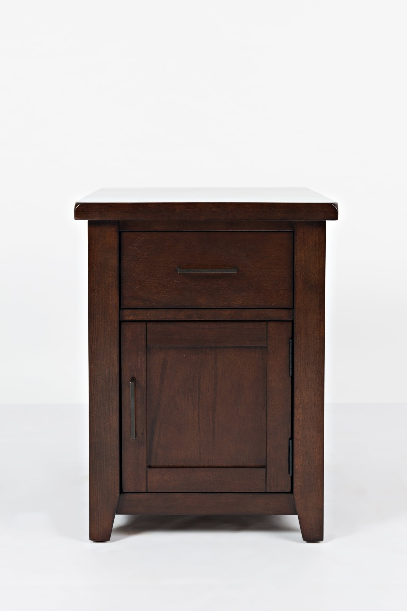 Twin Cities Dark Brown Chairside Table - Ornate Home