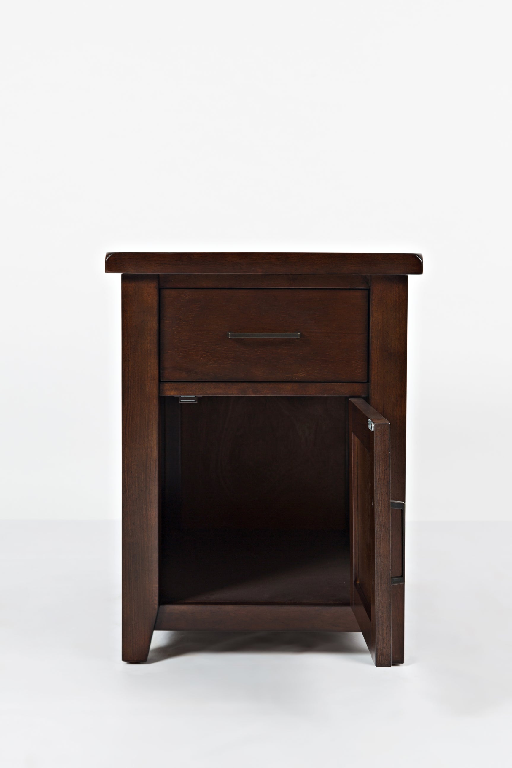 Twin Cities Dark Brown Chairside Table - Ornate Home