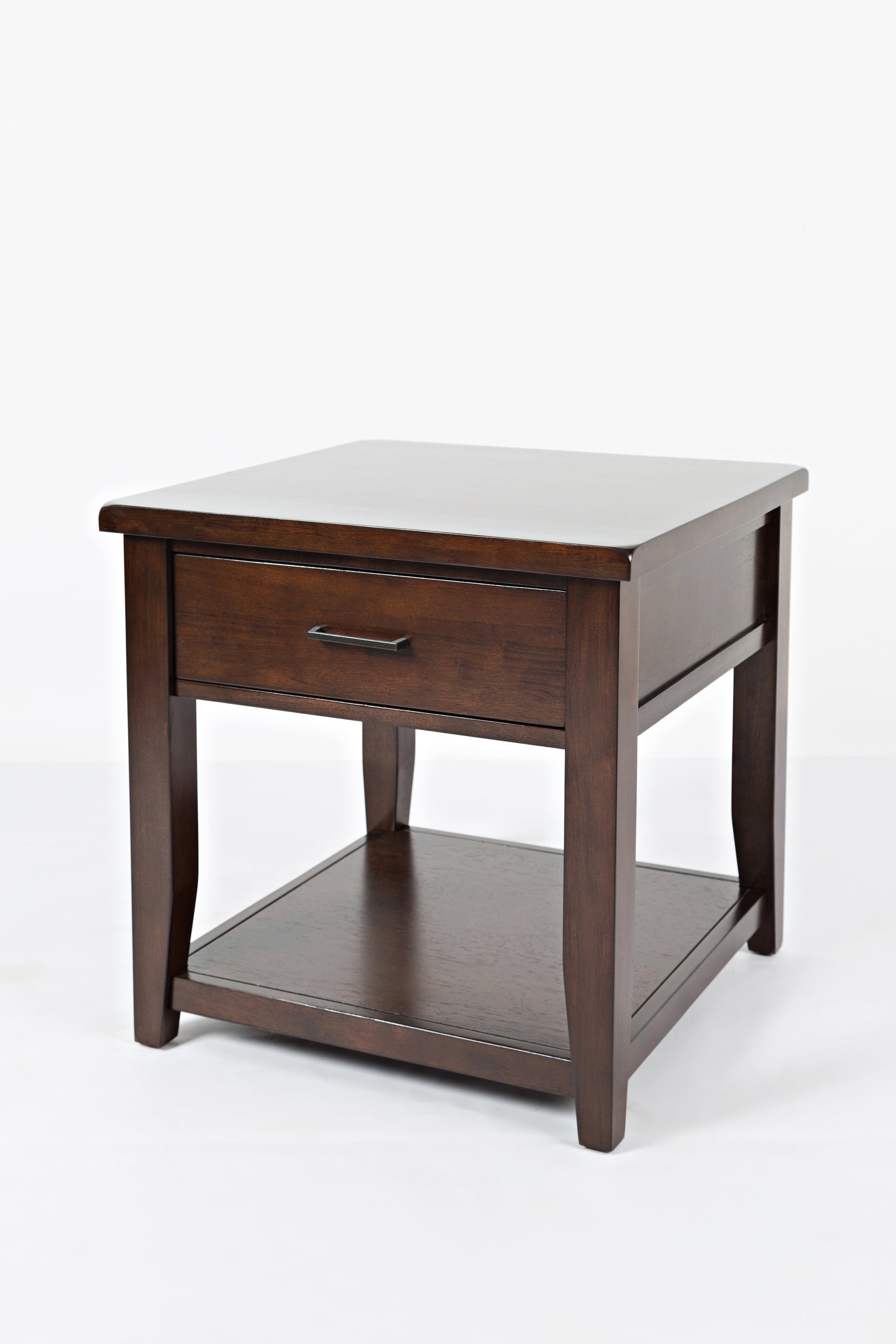 Twin Cities Dark Brown End Table - Ornate Home