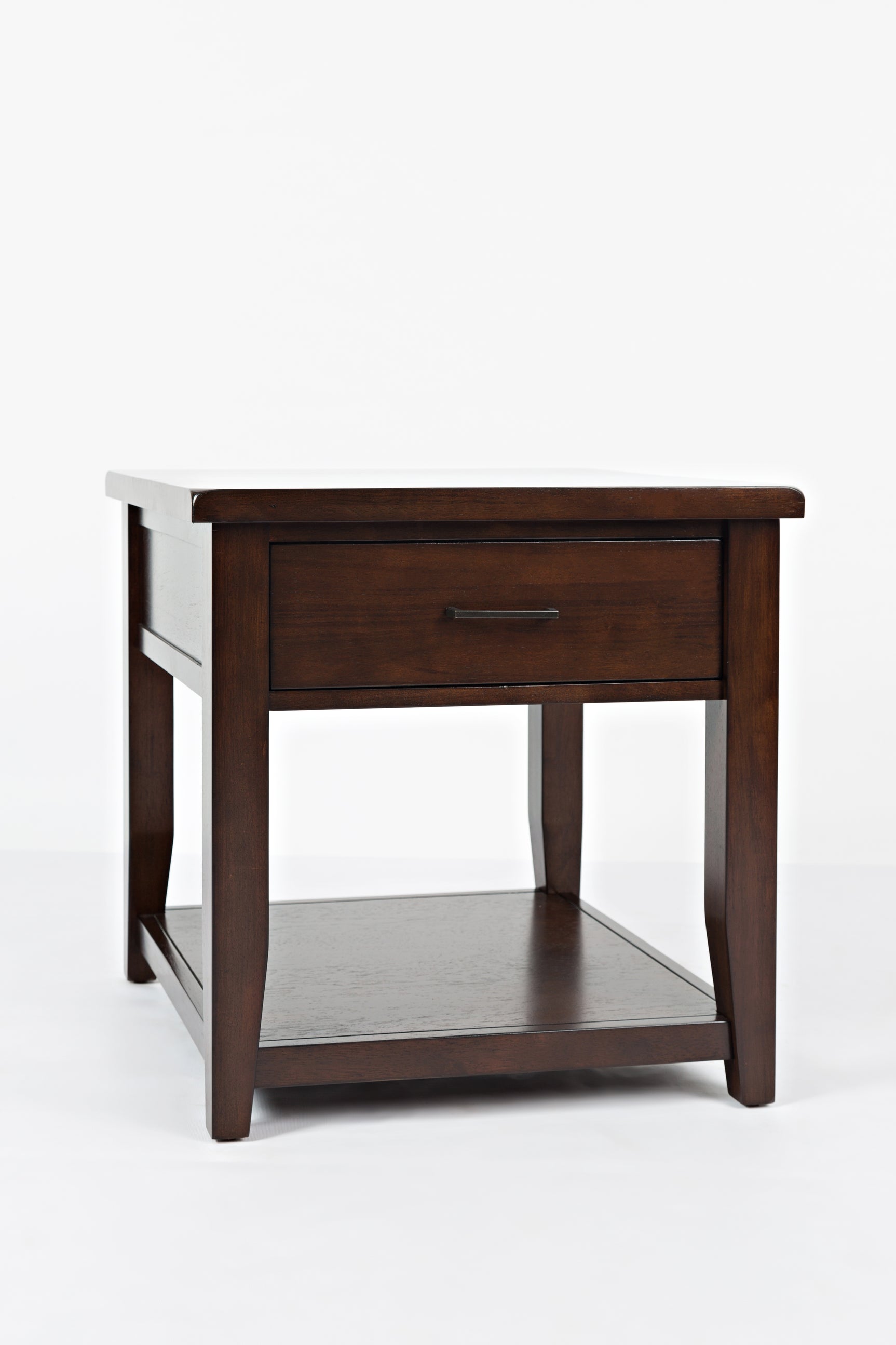 Twin Cities Dark Brown End Table - Ornate Home