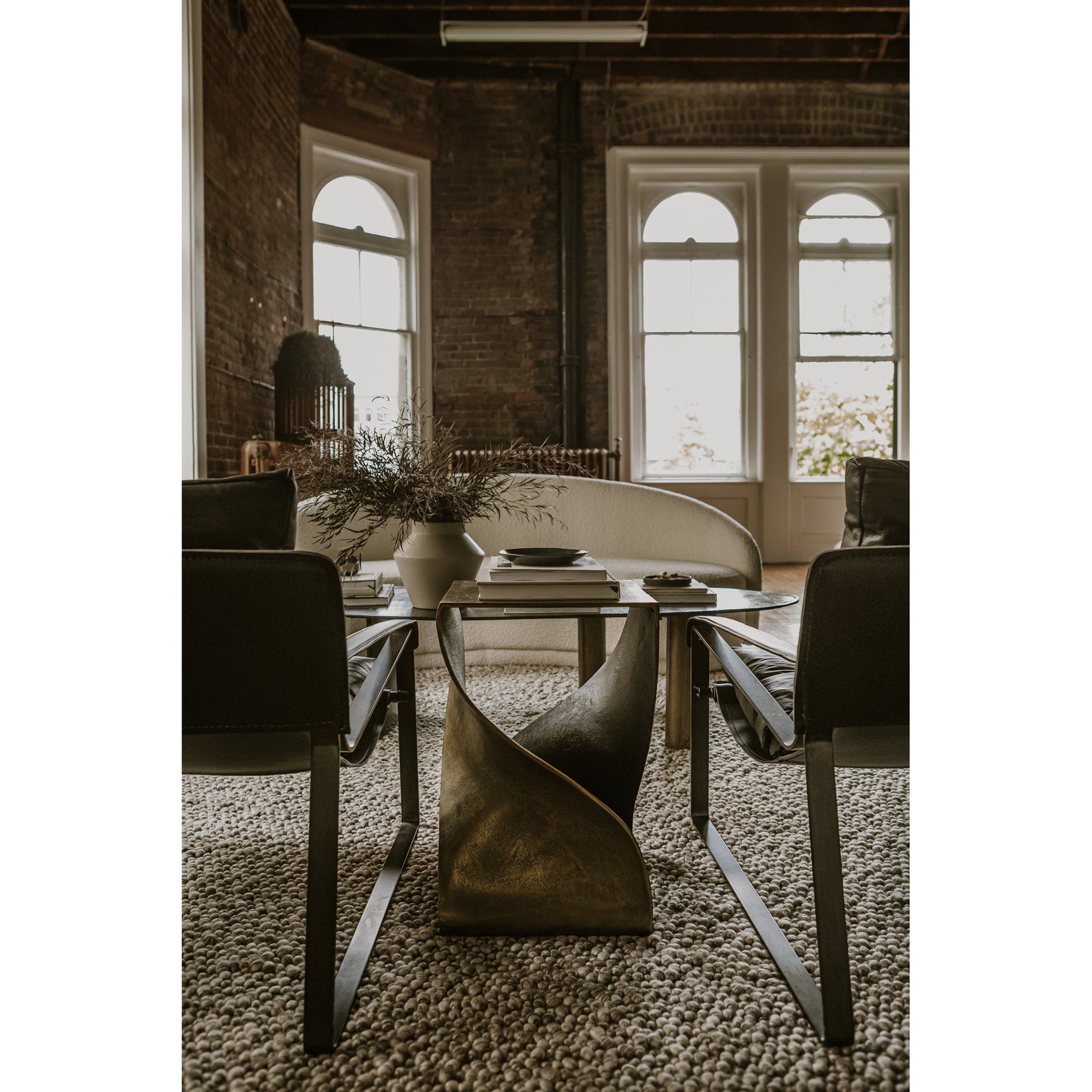 Twist Brass Accent Table - Ornate Home