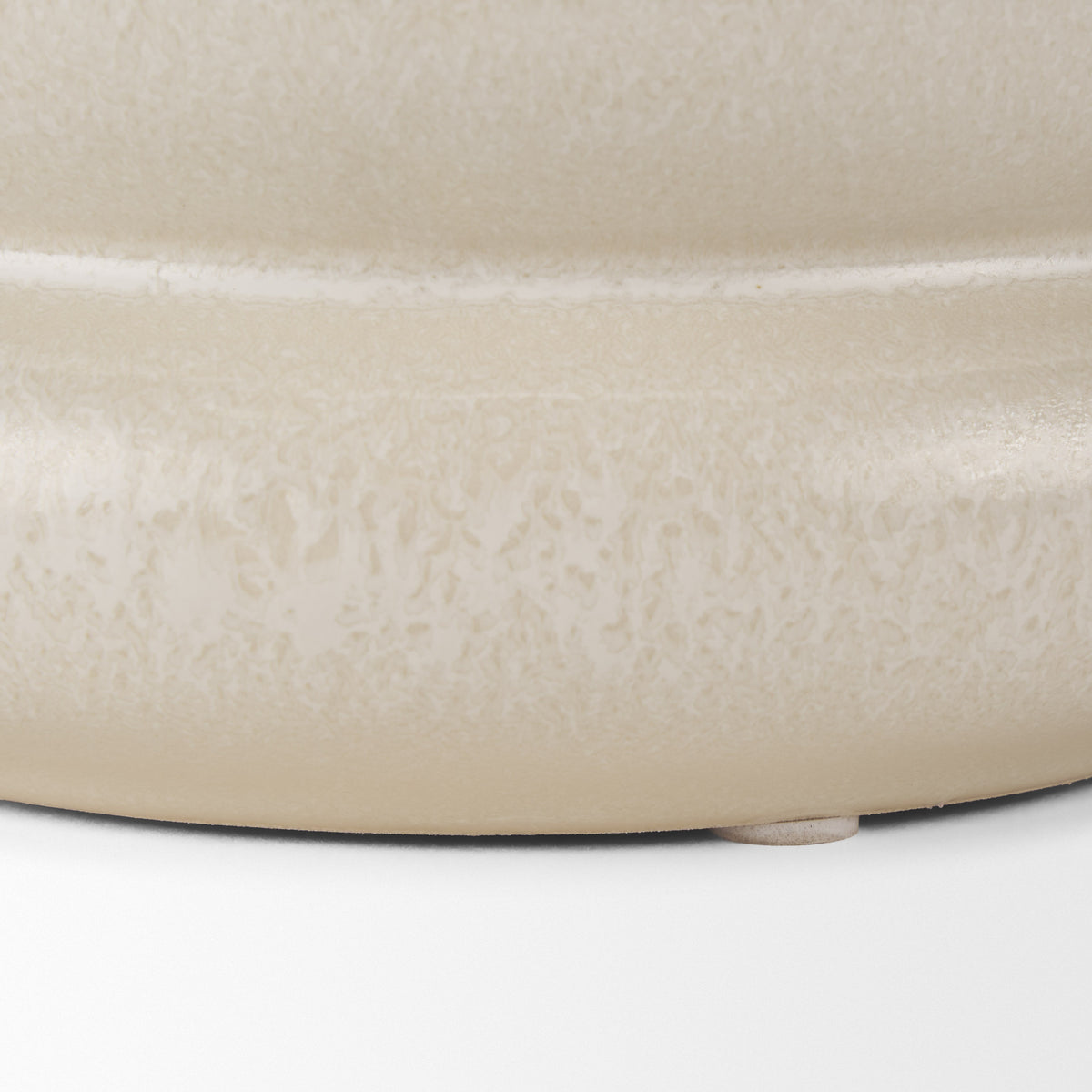 Twyla Cream Short Glazed Ring Pot - Ornate Home