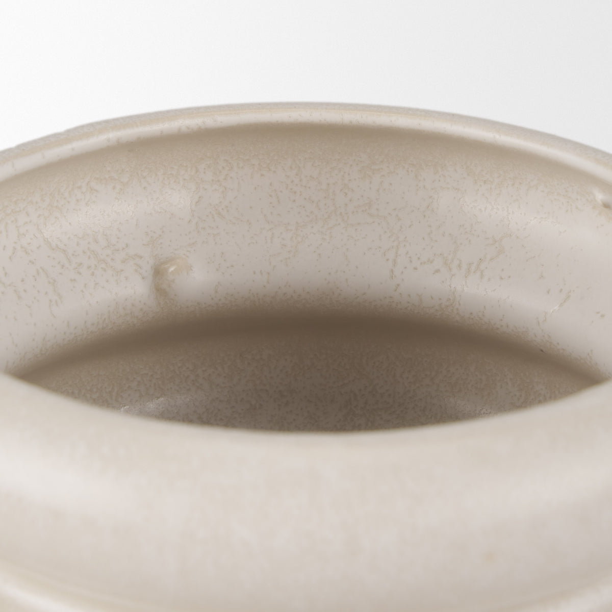 Twyla Cream Tall Glazed Ring Pot - Ornate Home