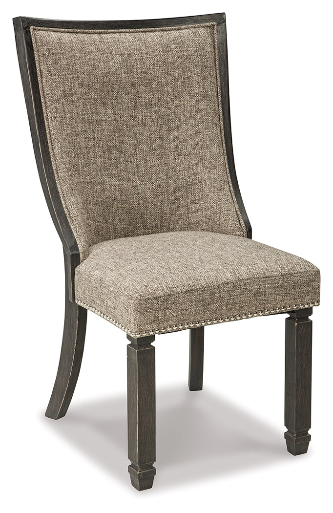 Tyler Creek Black/Grayish Brown Dining Table and 4 Chairs with Bench (Online Special Price) - Ornate Home