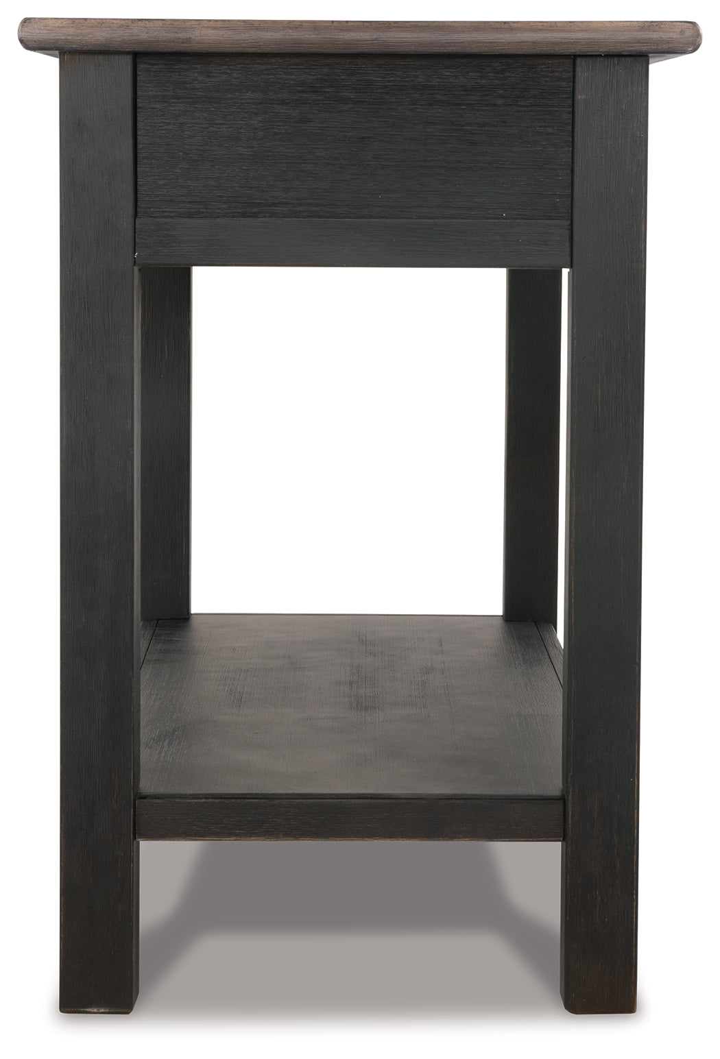 Tyler Creek Grayish Brown/Black Coffee Table and 2 End Tables with Console - Ornate Home