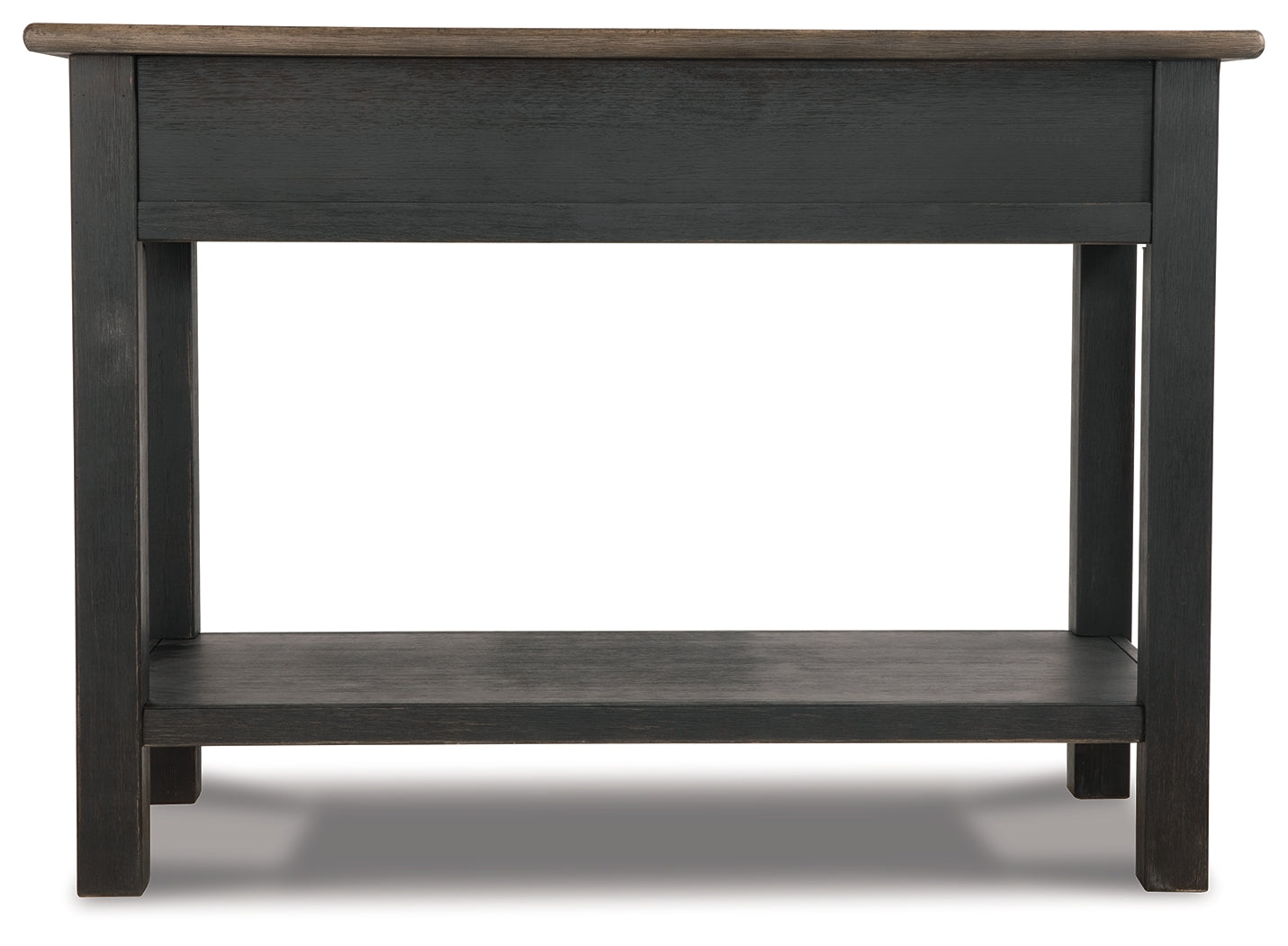 Tyler Creek Grayish Brown/Black Coffee Table and 2 End Tables with Console - Ornate Home