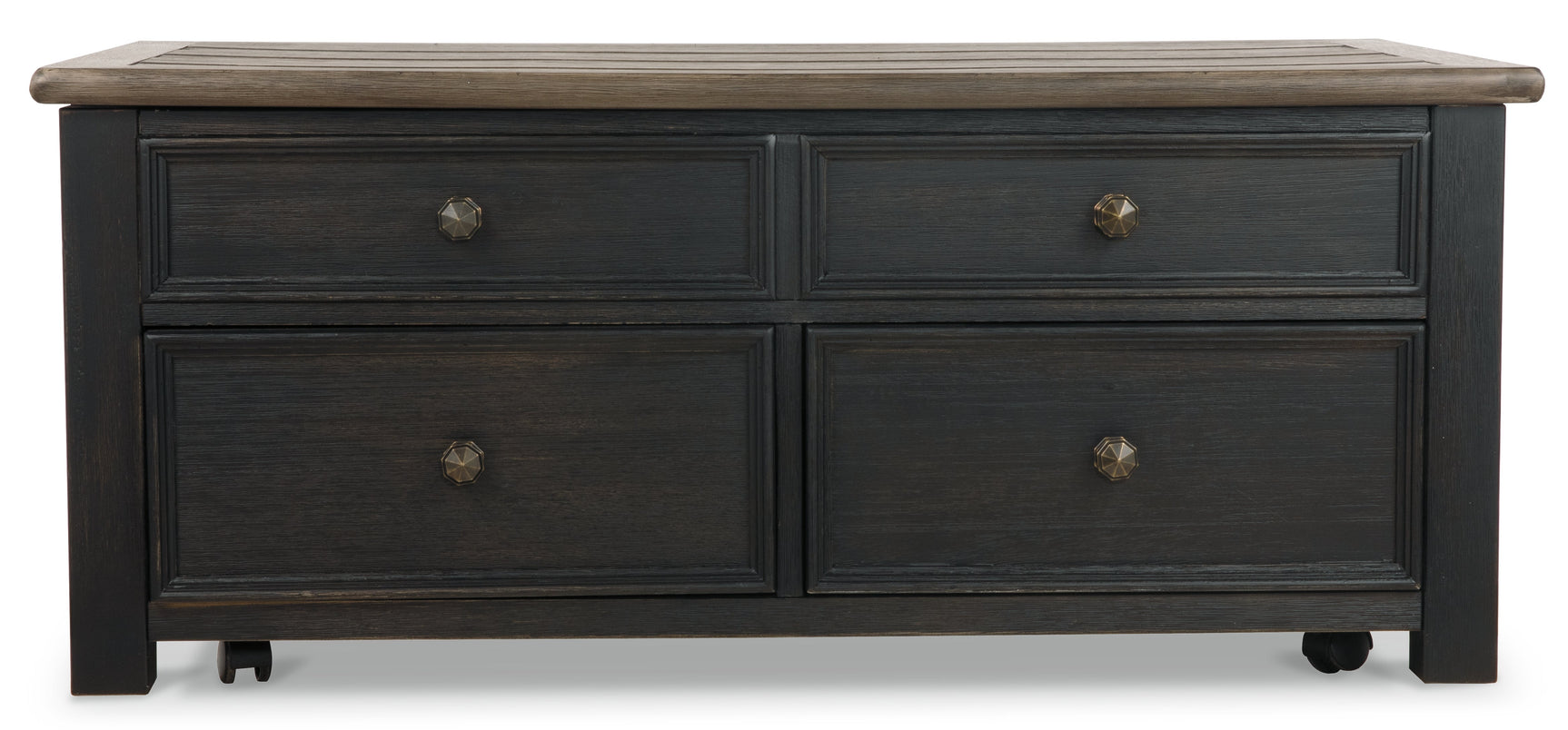 Tyler Creek Grayish Brown/Black Lift Top Coffee Table (Online Special Price) - Ornate Home