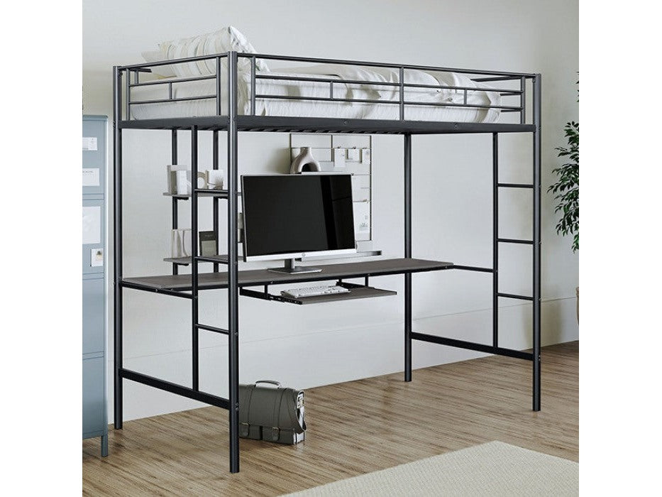 Tymon Black Bunk Bed - Ornate Home