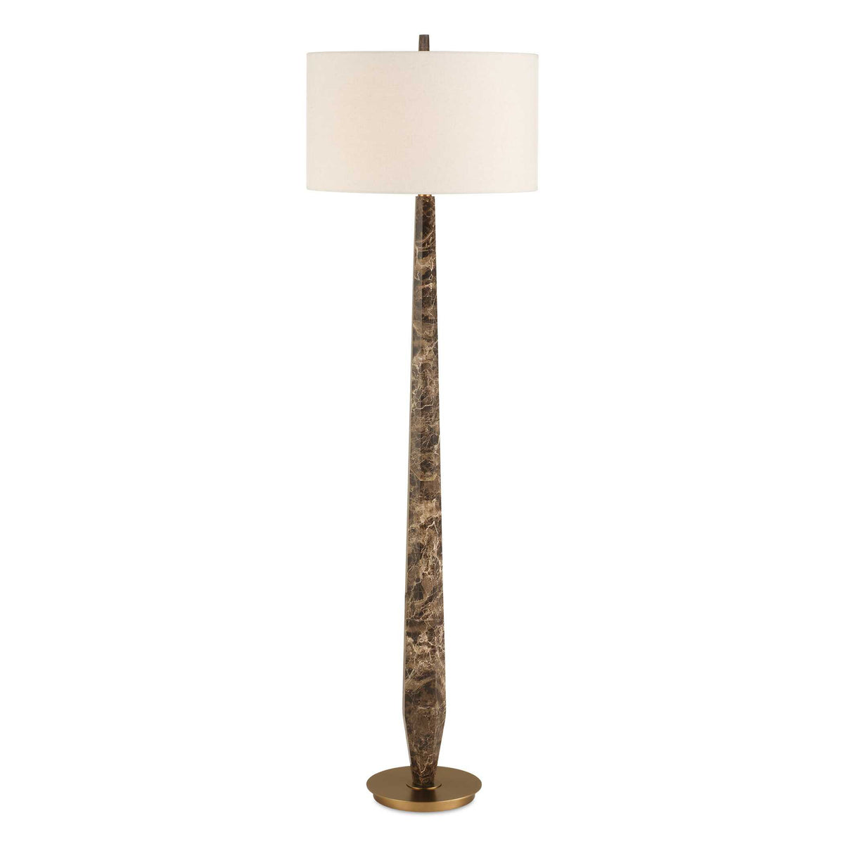 Tyree Brown Marble Floor Lamp - Ornate Home