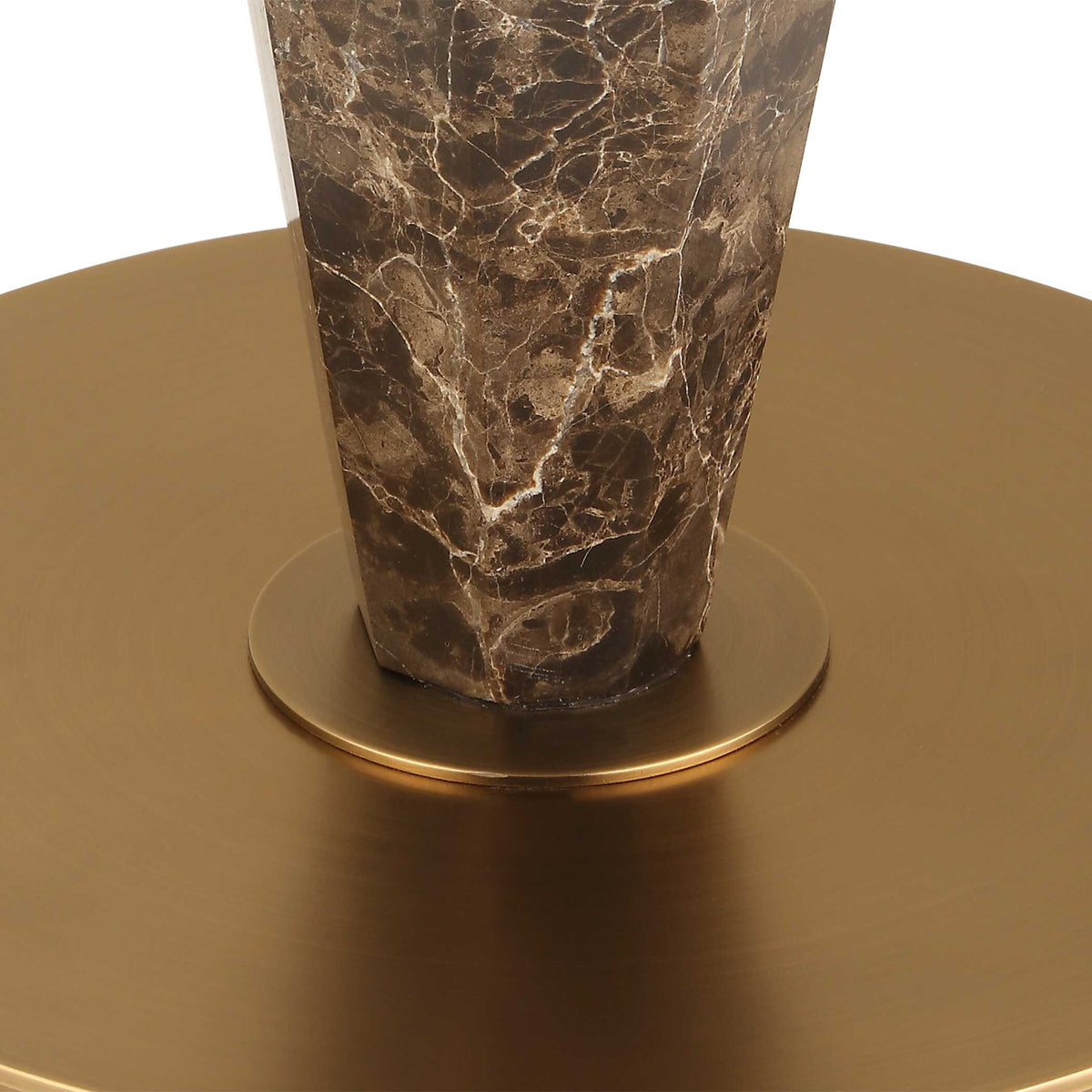 Tyree Brown Marble Floor Lamp - Ornate Home