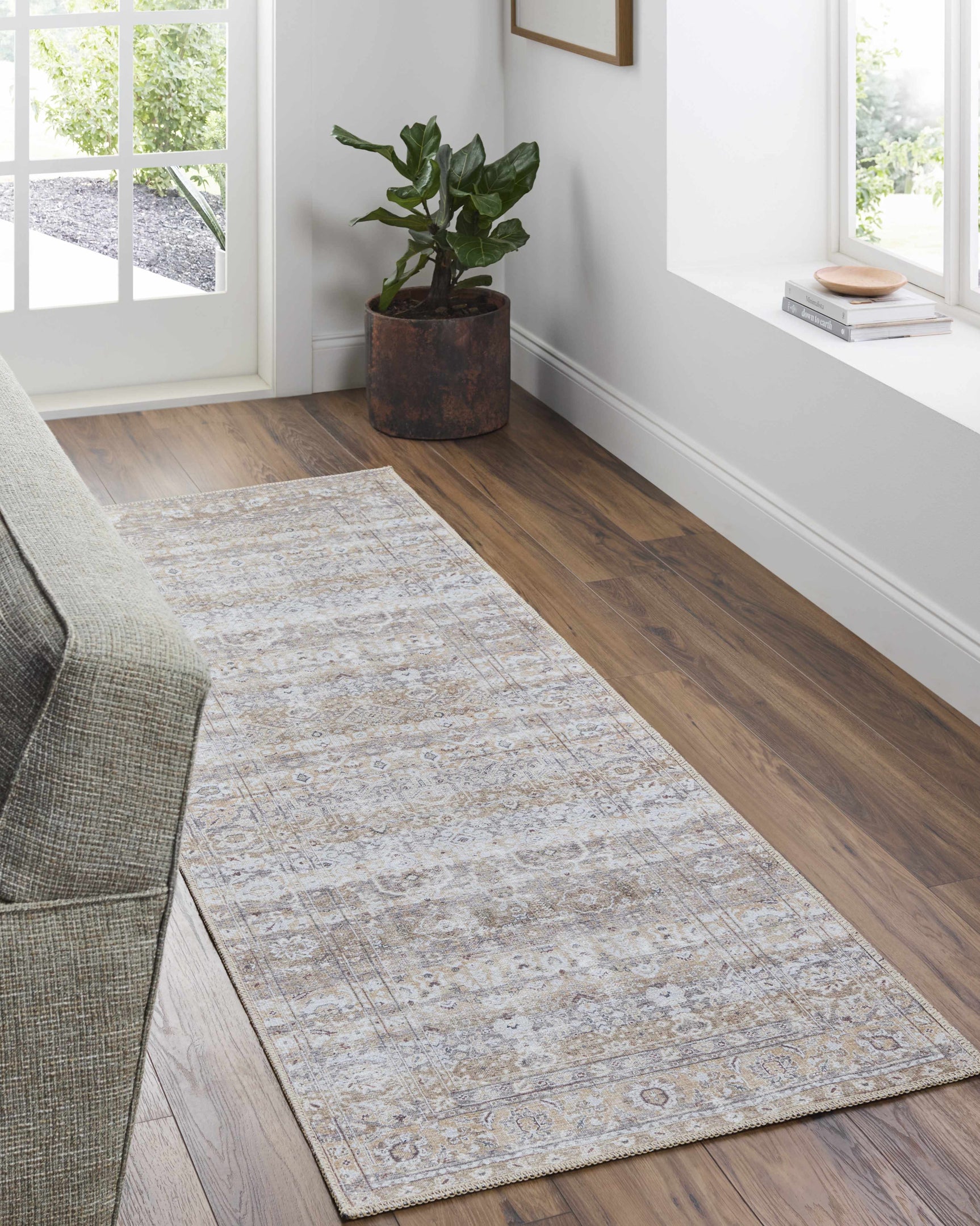 Tywin Vintage Flat Pile Washable Rug - Ornate Home