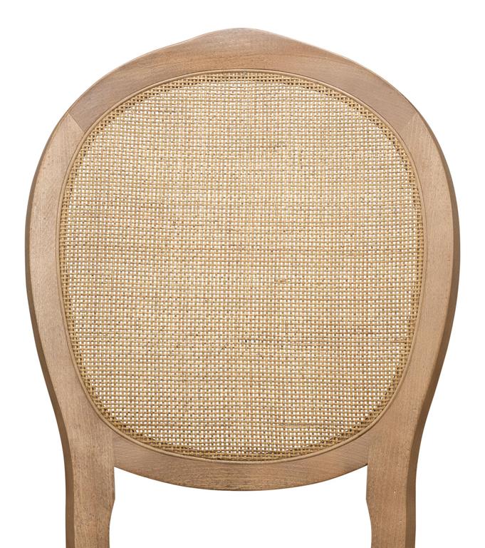 Colonial Brown Oval Cane Back Side Chair (Set of 2)