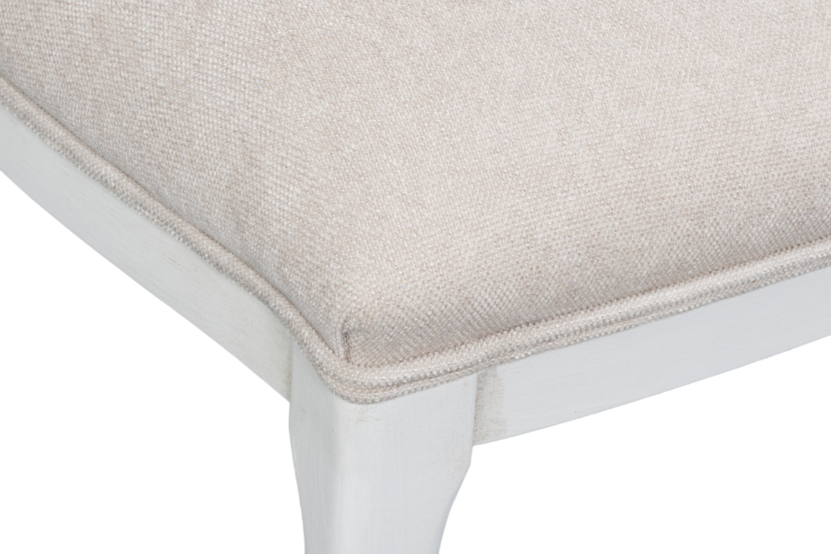 Colchester Cortina White/Taupe Oval Cane Back Side Chair (Set of 2)