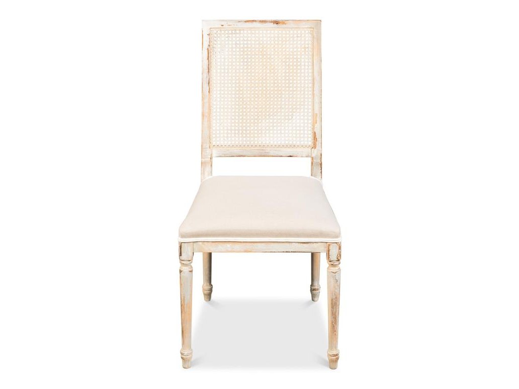 Colonial Grey Oak Cane Back Side Chair (Set of 2)