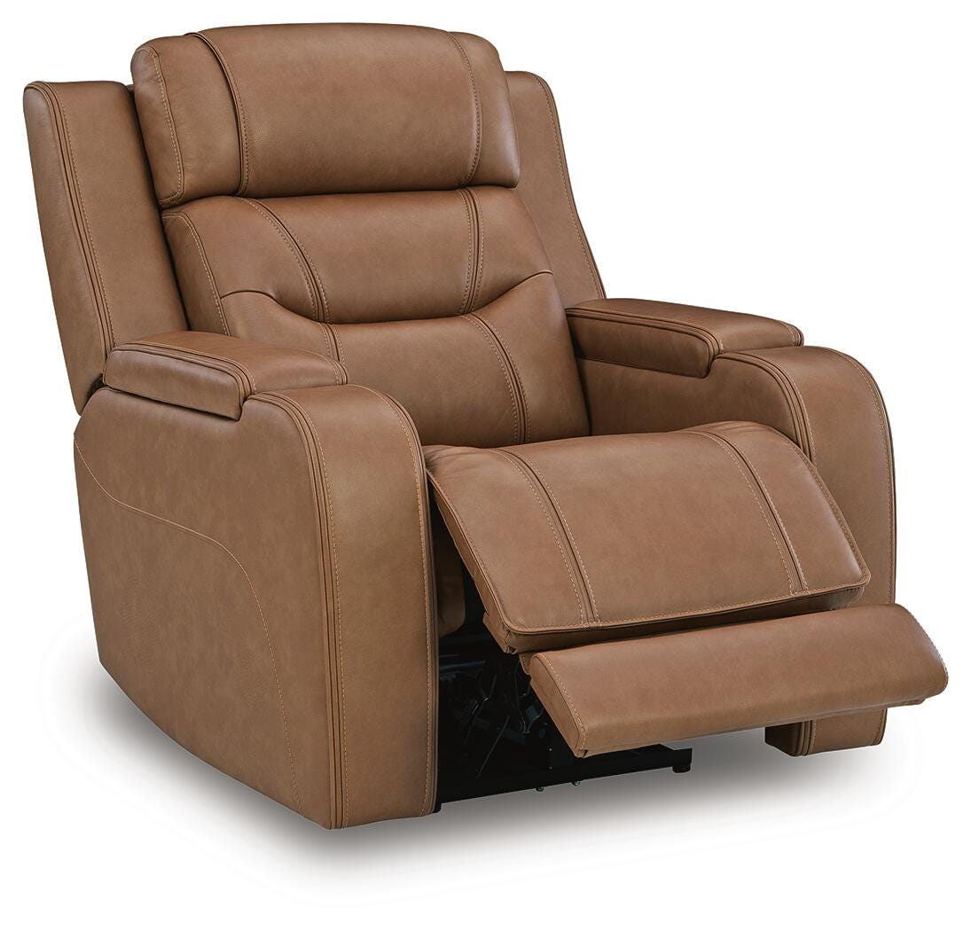Knightington Caramel Power Reclining Sofa, Loveseat and Recliner (Online Special Price)