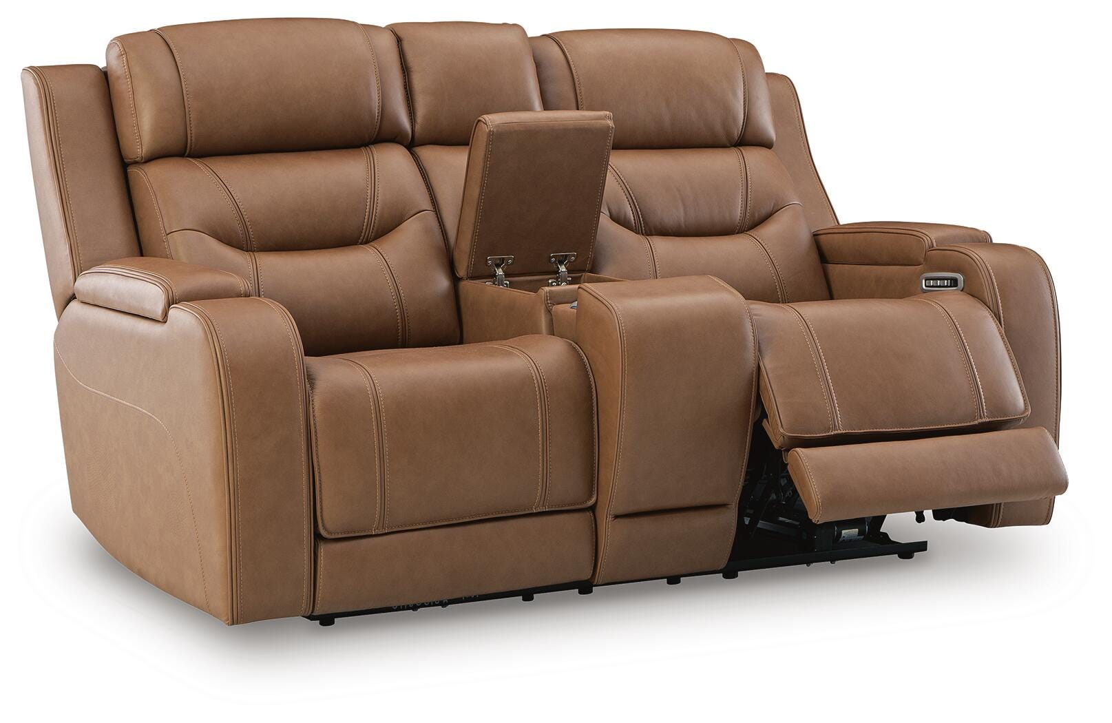 Knightington Caramel Power Reclining Sofa, Loveseat and Recliner (Online Special Price)