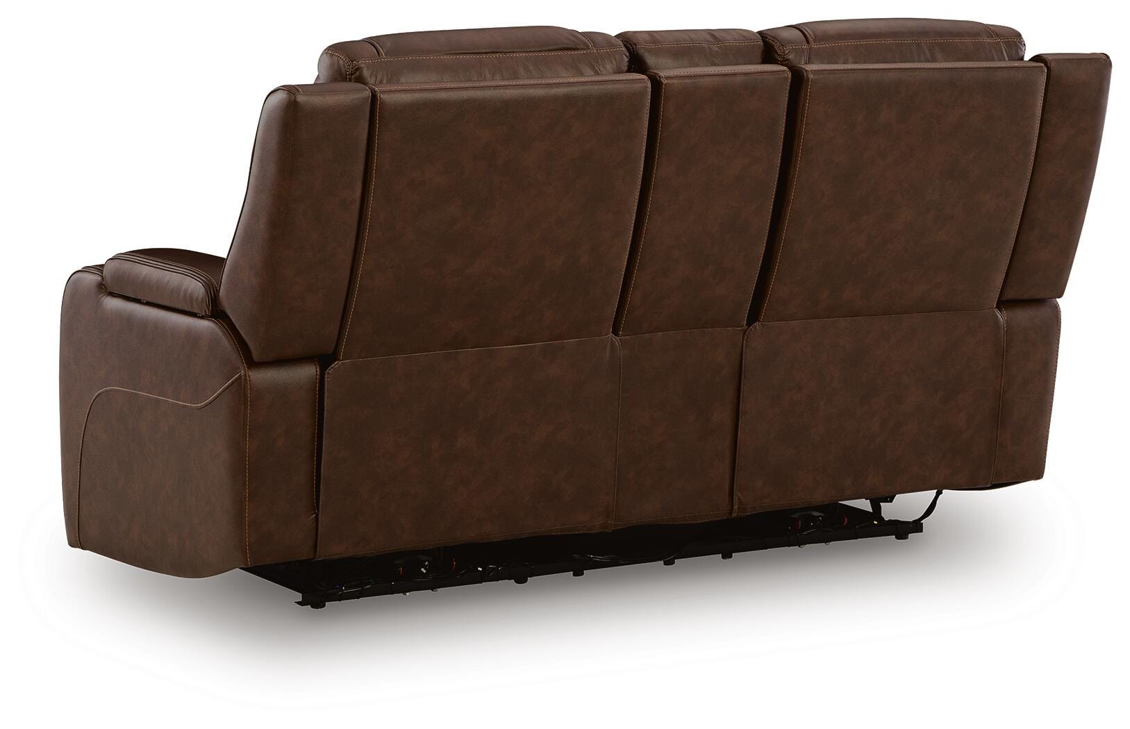 Dreamer Brown Power Reclining Loveseat with Audio Seating (Online Special Price)
