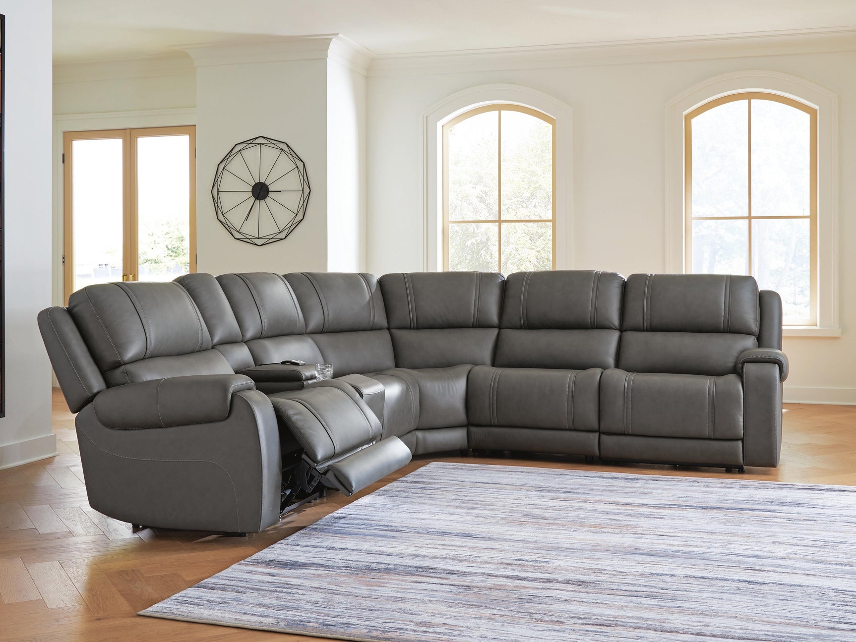5Z-Harrenhurst Anchor 6-Piece Power Reclining Sectional (Online Special Price)