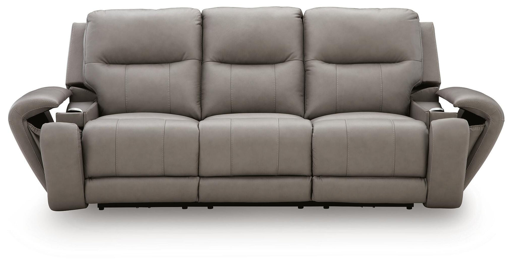 Real Moments Ash Power Reclining Sofa with Audio Seating
