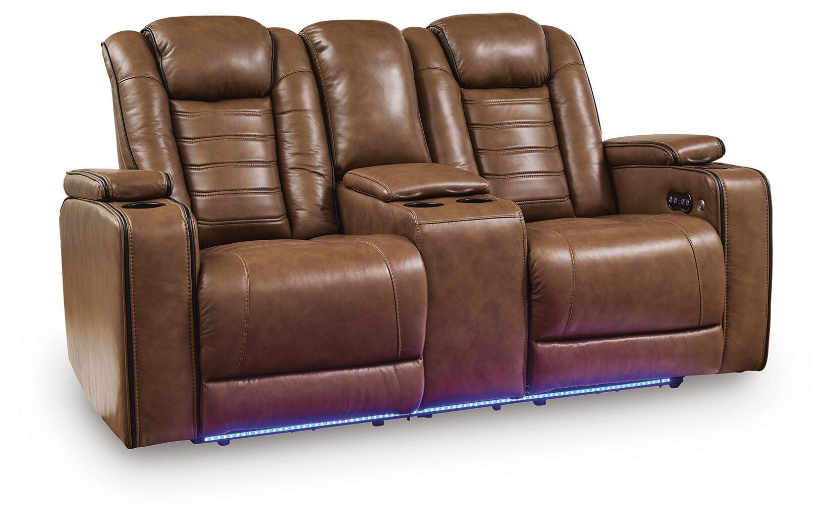 Gruaro Amber Power Reclining Loveseat with Console (Online Special Price)