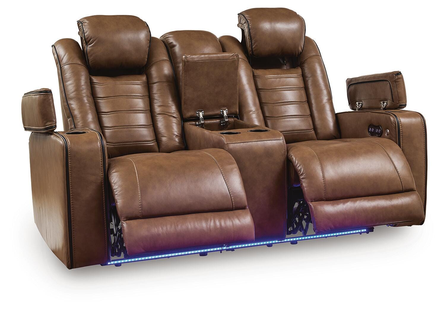 Gruaro Amber Power Reclining Loveseat with Console (Online Special Price)