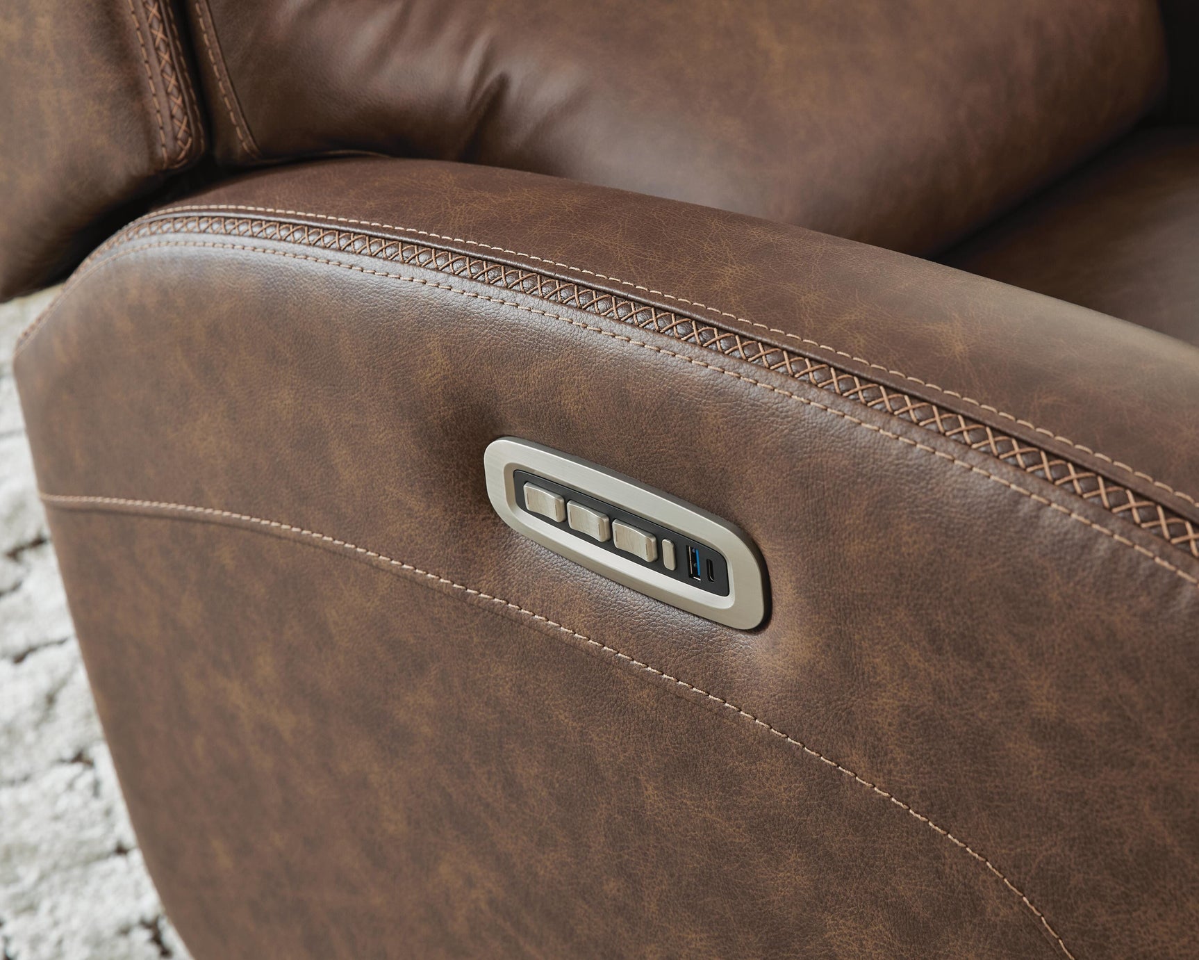 Motion-Max Saddle Swivel Glider Power Recliner (Online Special Price)