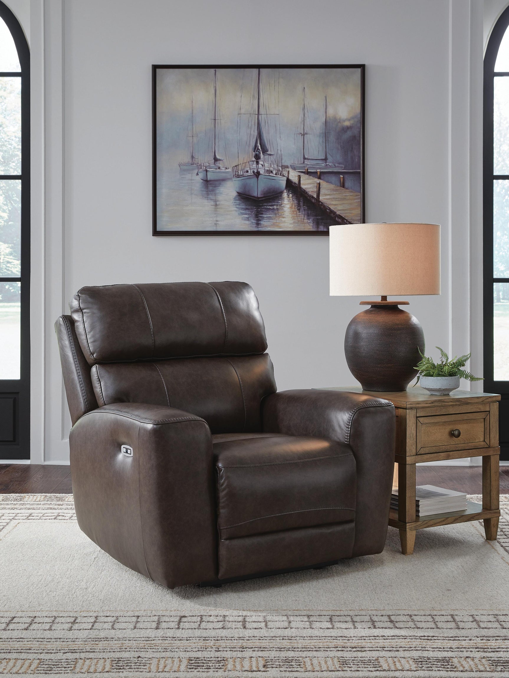 Beadel Smoke Power Recliner (Online Special Price)