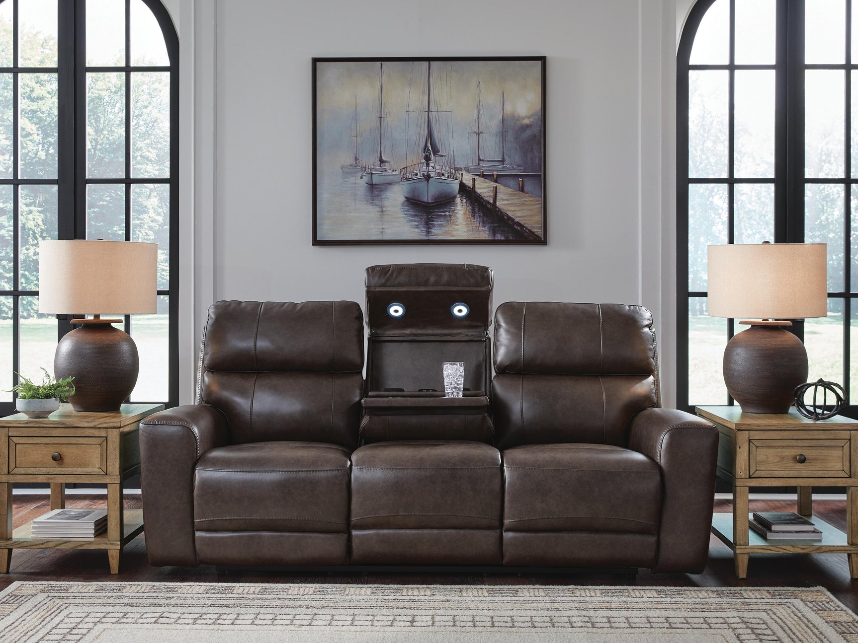 Beadel Smoke Power Reclining Sofa