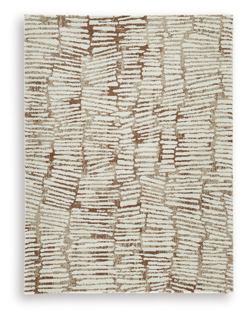 Uduak Cream/Tan/Rust Medium Rug (Online Special Price) - Ornate Home