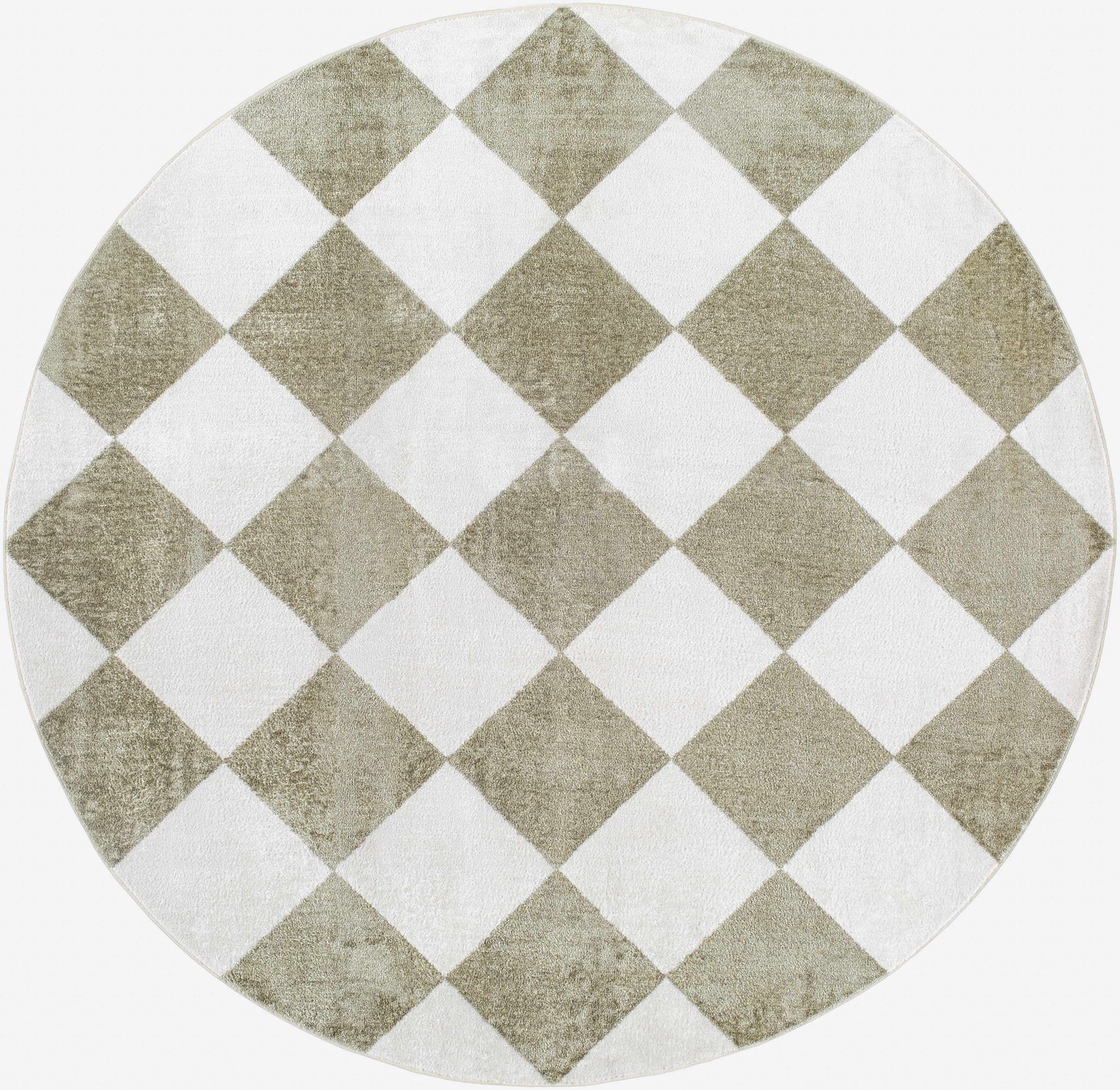Ulric Green Diamond Washable Area Rug - Ornate Home