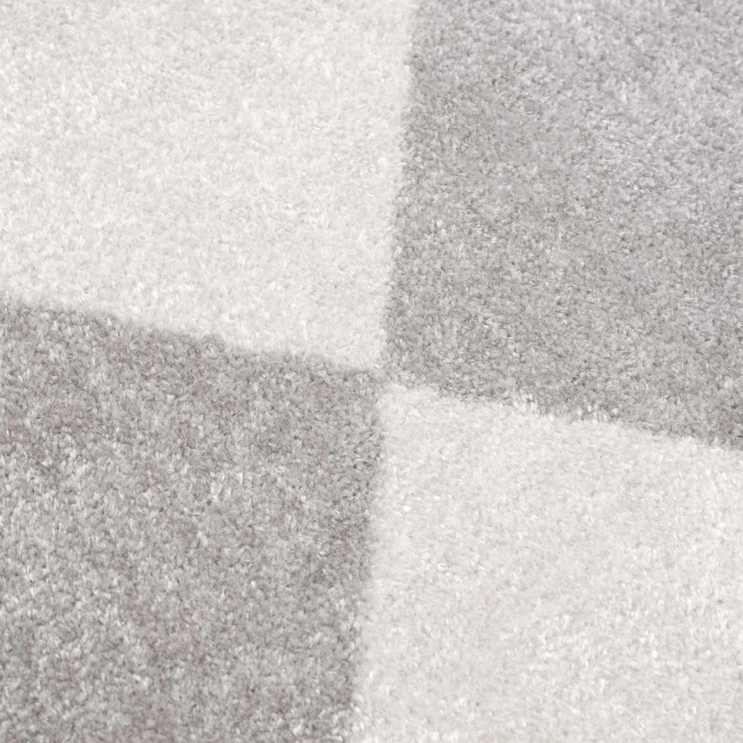 Ulric Light Gray Diamond Washable Area Rug - Ornate Home